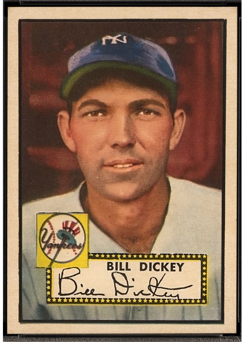 1952 Topps #400 Bill Dickey, New York Yankees (front)