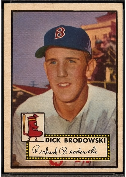 1952 Topps #404 Dick Brodowski, Boston Red Sox (front)