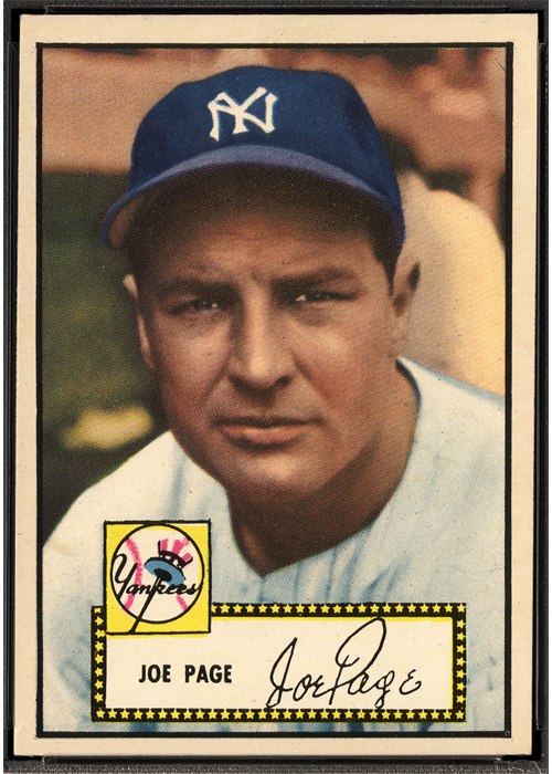 1952 Topps #48 Joe Page, New York Yankees (front)