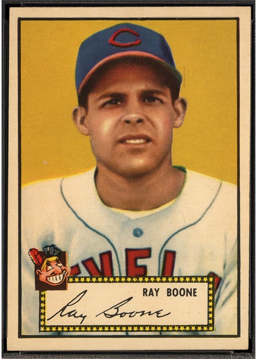 1952 Topps #55 Ray Boone, Cleveland Indians (front)