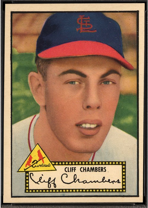 1952 Topps #68 Cliff Chambers, St. Louis Cardinals (front)