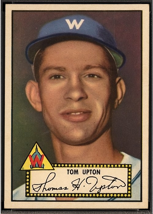 1952 Topps #71 Tom Upton, Washington Senators (front)