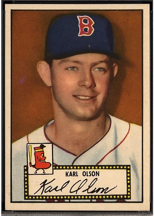 1952 Topps #72 Karl Olson, Boston Red Sox (front)