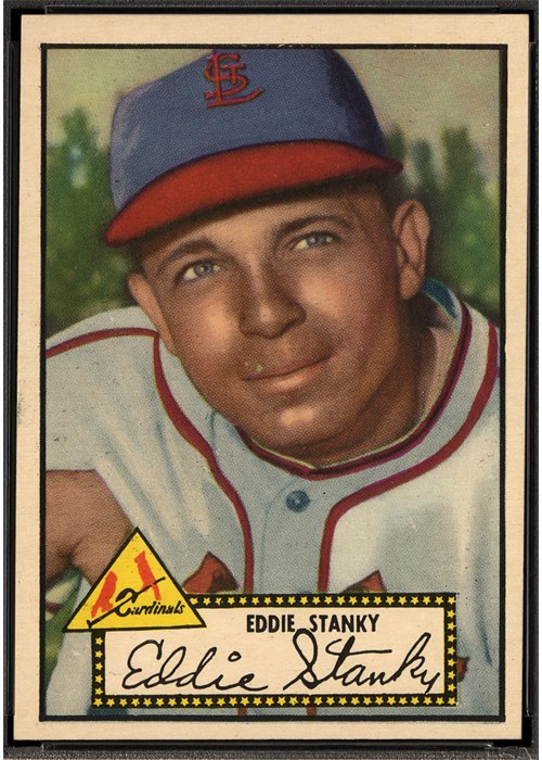 1952 Topps #76 Eddie Stanky, St. Louis Cardinals (front)
