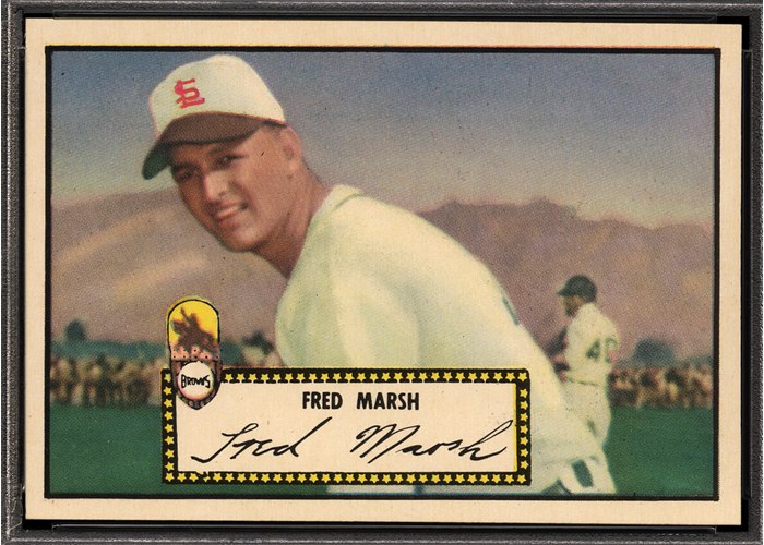 1952 Topps #8 Fred Marsh, St. Louis Browns (front)