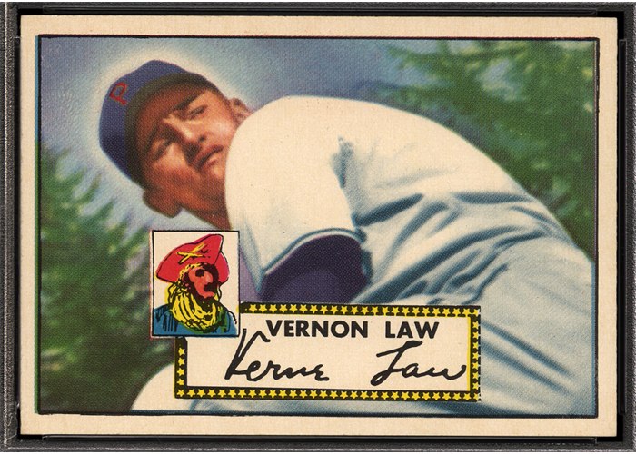 1952 Topps #81 Vernon Law, Pittsburgh Pirates (front)