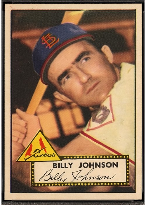 1952 Topps #83 Billy Johnson, St. Louis Cardinals (front)