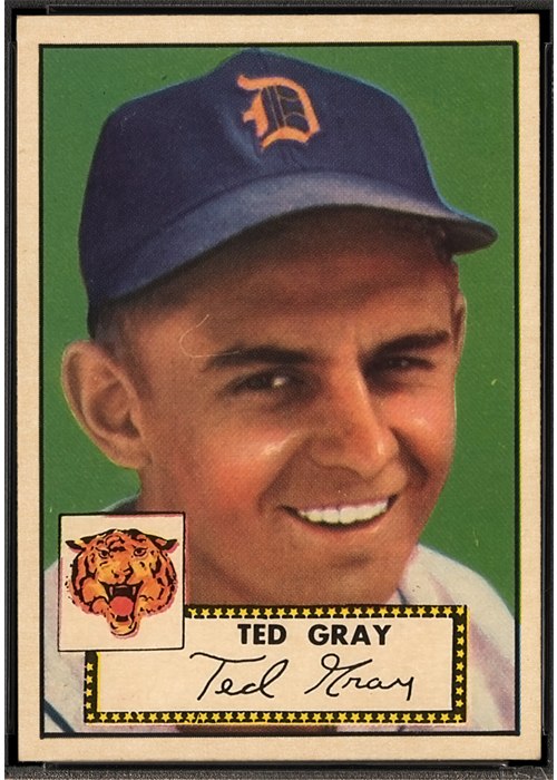 1952 Topps #86 Ted Gray, Detroit Tigers (front)