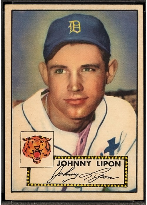 1952 Topps #89 Johnny Lipon, Detroit Tigers (front)