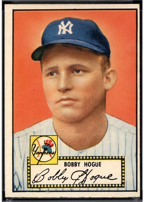 1952 Topps #9 Bobby Hogue, New York Yankees (front)