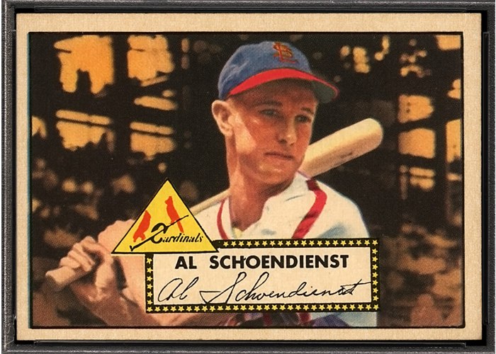 1952 Topps #91 Al Schoendienst, St. Louis Cardinals (front)