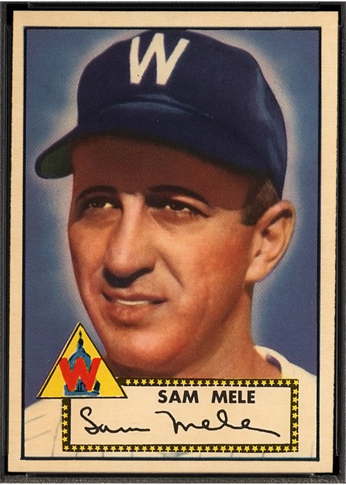 1952 Topps #94 Sam Mele, Washington Senators (front)