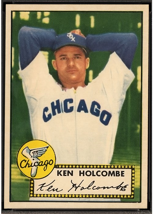 1952 Topps #95 Ken Holcombe, Chicago White Sox (front)