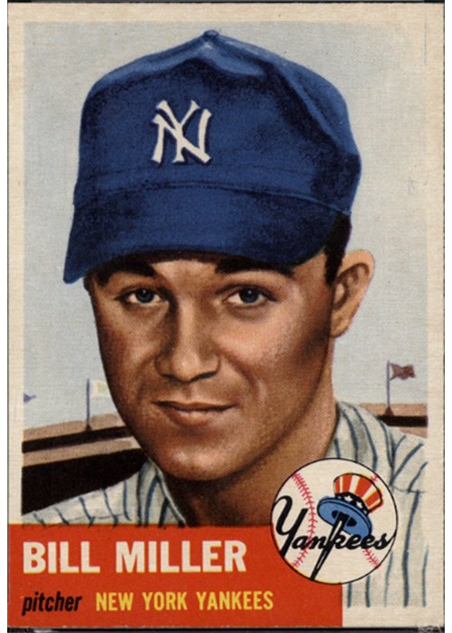 1953 Topps #100 Bill Miller, New York Yankees