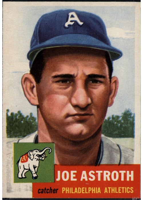 1953 Topps #103 Joe Astroth, Philadelphia Athletics