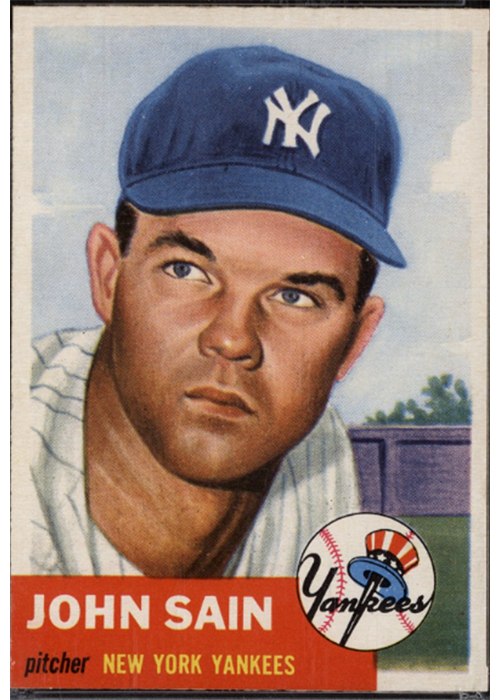 1953 Topps #119 Johnny Sain, New York Yankees