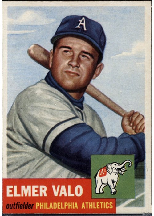1953 Topps #122 Elmer Valo, Philadelphia Athletics
