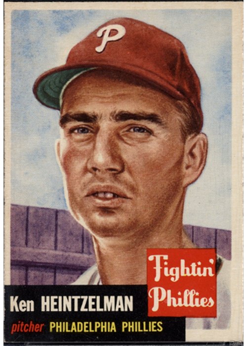 1953 Topps #136 Ken Heintzelman, Philadelphia Phillies