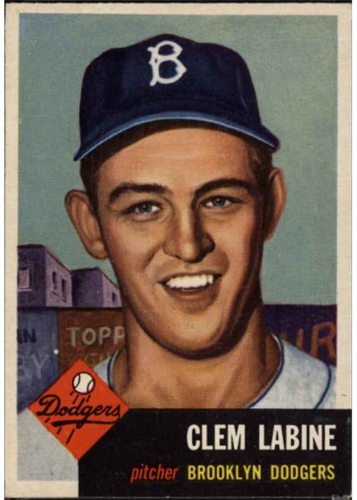 1953 Topps #14 Clem Labine, Brooklyn Dodgers