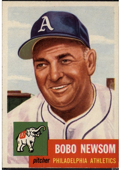 1953 Topps #15 Bobo Newsom, Philadelphia Athletics