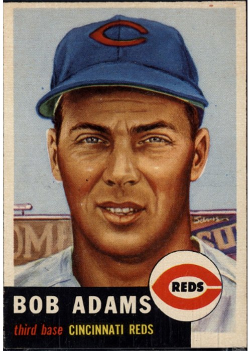 1953 Topps #152 Bobby Adams, Cincinnati Reds