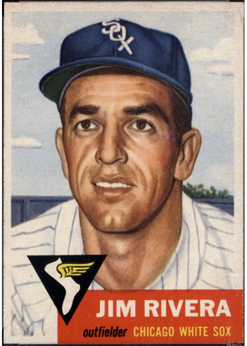 1953 Topps #156 Jim Rivera, Chicago White Sox