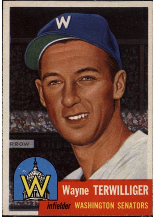 1953 Topps #159 Wayne Terwilliger, Washington Senators
