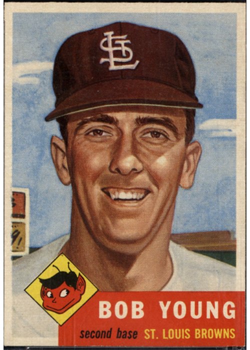 1953 Topps #160 Bobby Young, St. Louis Browns
