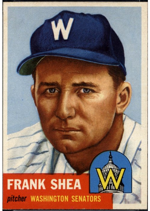 1953 Topps #164 Frank Shea, Washington Senators