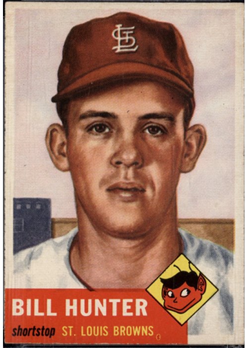 1953 Topps #166 Billy Hunter, St. Louis Browns