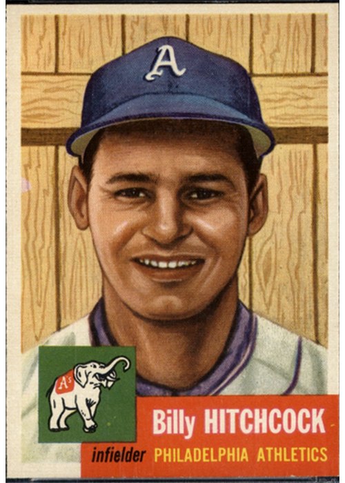 1953 Topps #17 Billy Hitchcock, Philadelphia Athletics