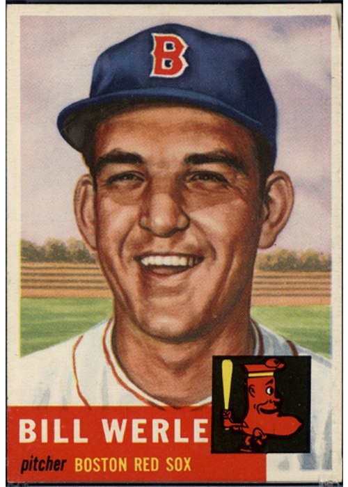 1953 Topps #170 Bill Werle, Boston Red Sox