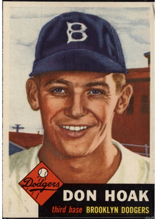 1953 Topps #176 Don Hoak, Brooklyn Dodgers