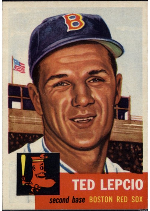 1953 Topps #18 Ted Lepcio, Boston Red Sox
