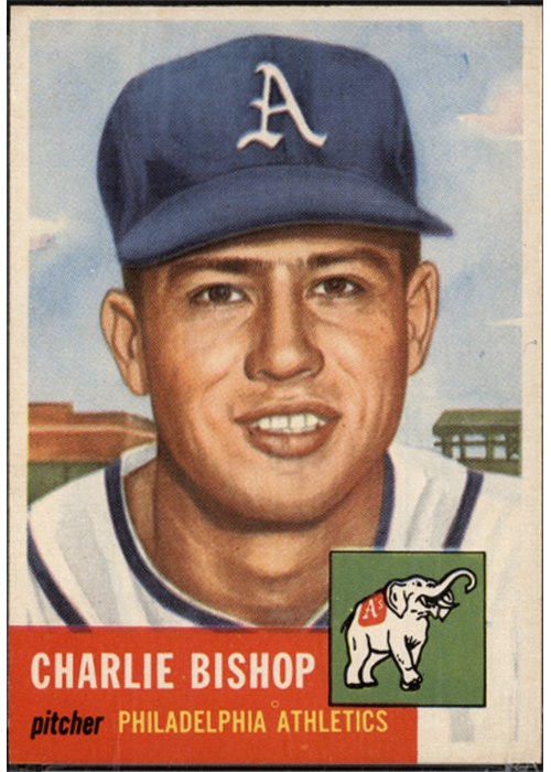 1953 Topps #186 Charlie Bishop, Philadelphia Athletics