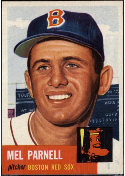 1953 Topps #19 Mel Parnell, Boston Red Sox