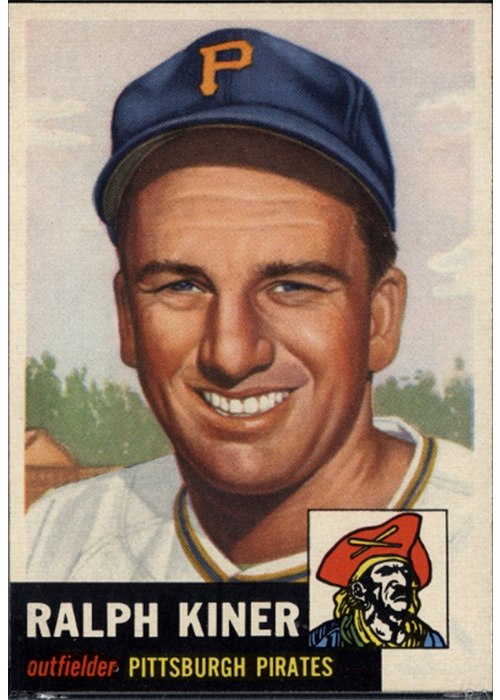 1953 Topps #191 Ralph Kiner, Pittsburgh Pirates
