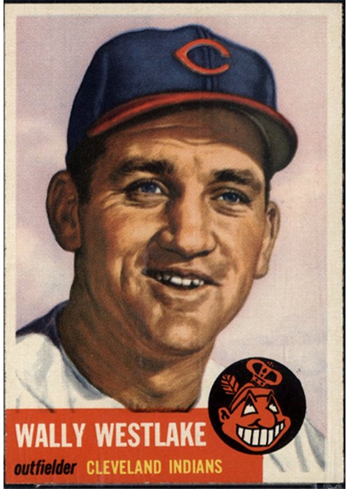 1953 Topps #192 Wally Westlake, Cleveland Indians