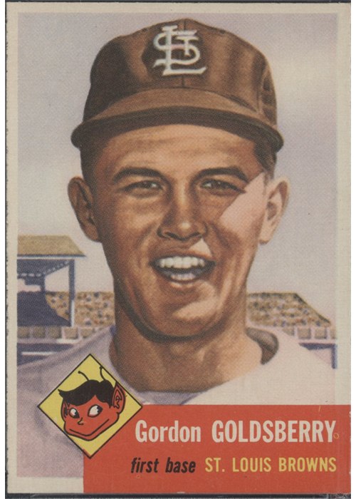 1953 Topps #200 Gordon Goldsberry, St. Louis Browns