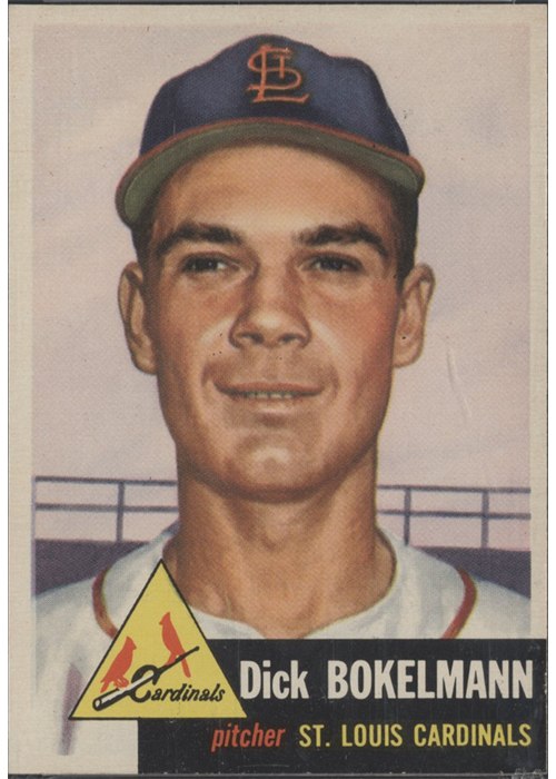 1953 Topps #204 Dick Bokelmann, St. Louis Cardinals