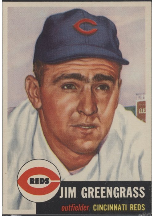 1953 Topps #209 Jim Greengrass, Cincinnati Reds