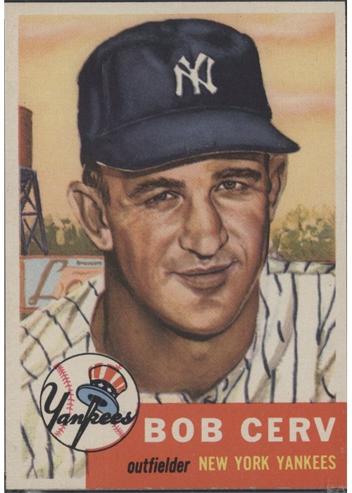 1953 Topps #210 Bob Cerv, New York Yankees