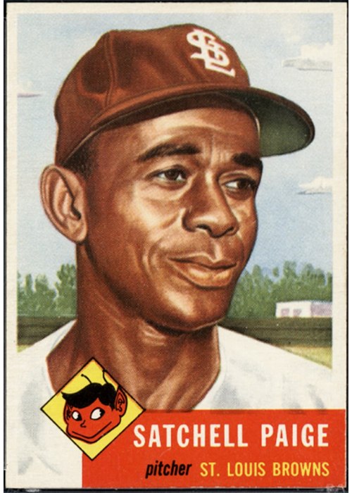 1953 Topps #220 Satchel Paige, St. Louis Browns