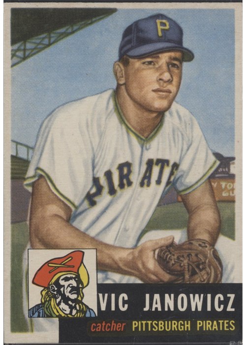 1953 Topps #222 Vic Janowicz, Pittsburgh Pirates