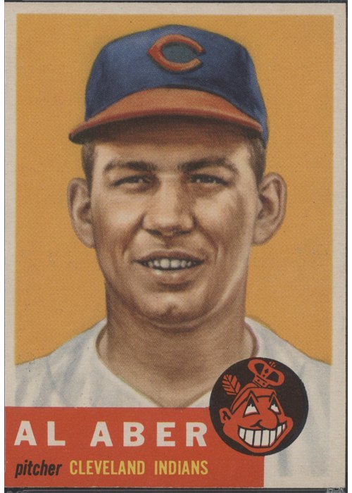 1953 Topps #233 Al Aber, Cleveland Indians