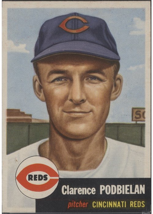 1953 Topps #237 Bud Podbielan, Cincinnati Reds