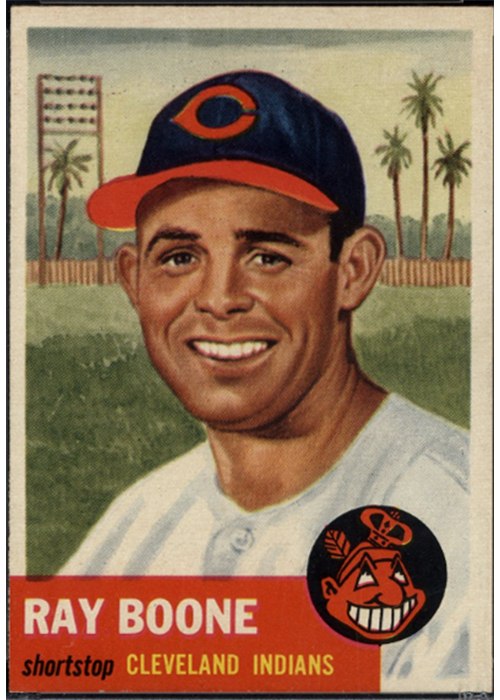 1953 Topps #25 Ray Boone, Cleveland Indians