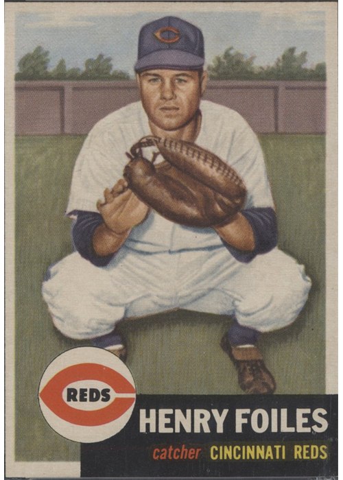 1953 Topps #252 Henry Foiles, Cincinnati Reds