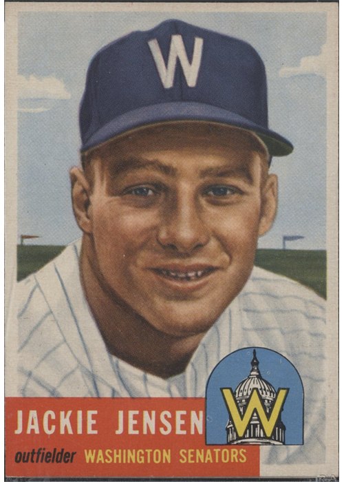 1953 Topps #265 Jackie Jensen, Washington Senators