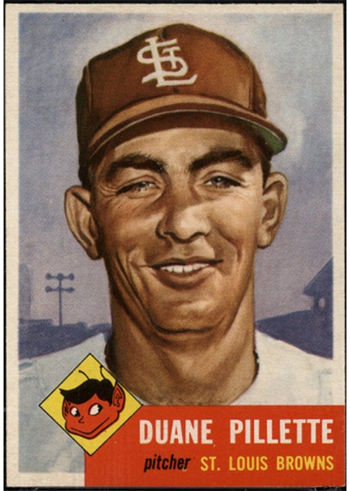 1953 Topps #269 Duane Pillette, St. Louis Browns